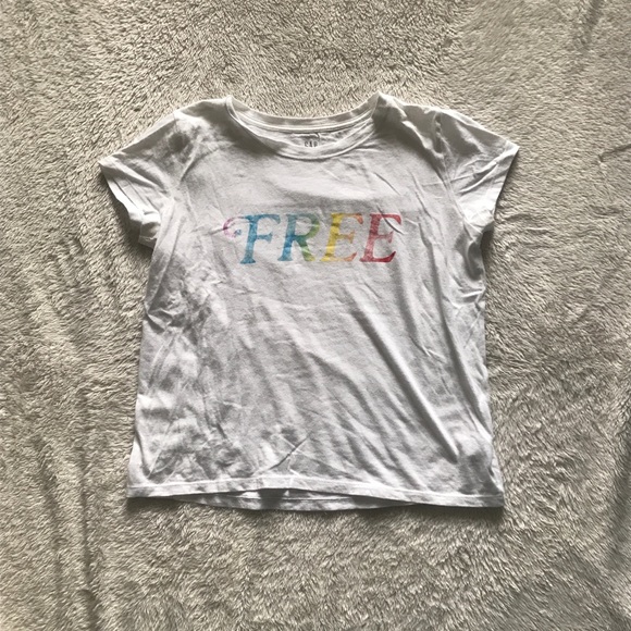 Gap White Graphic T-shirt - Picture 1 of 5